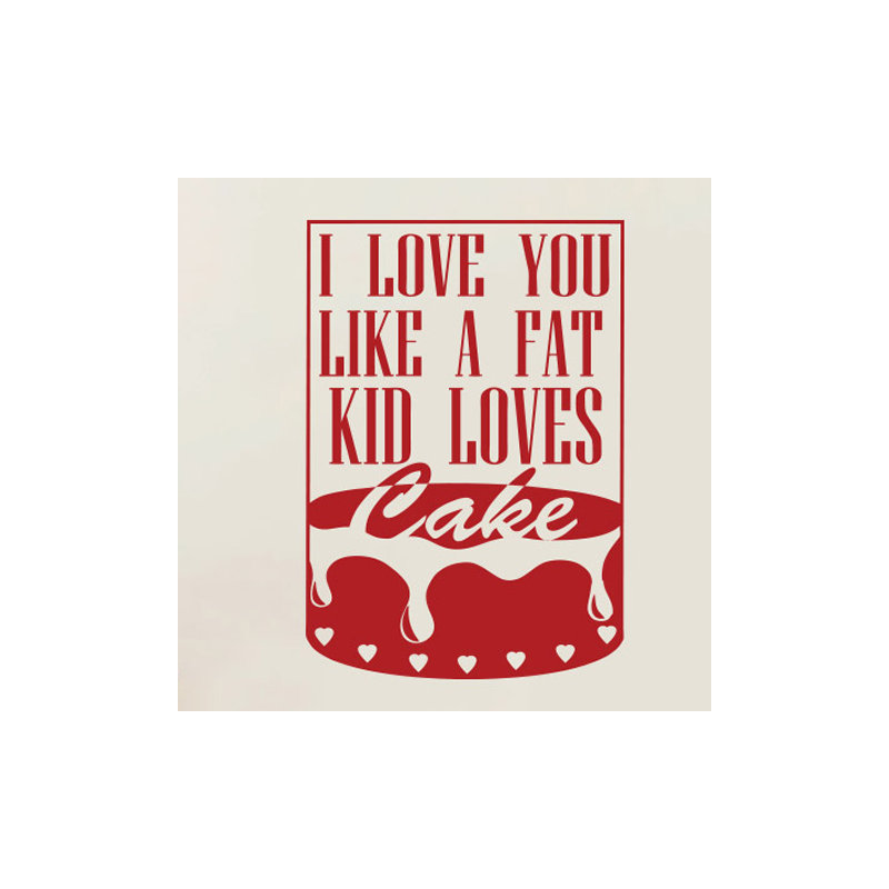Non-Wall Damaging Wall Decal, Dark Red, Large