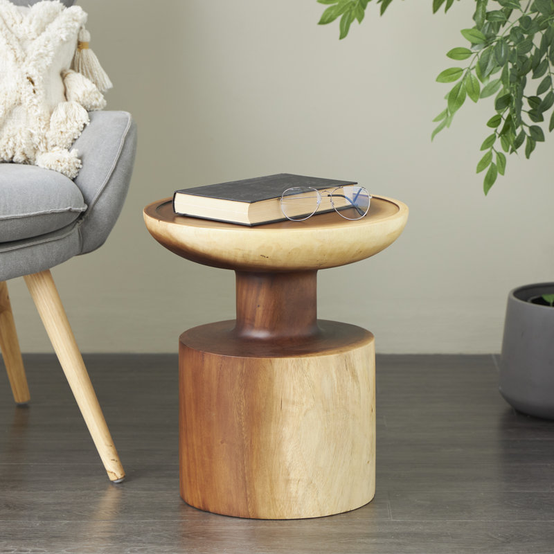 Table d'appoint Cono, Brun clair