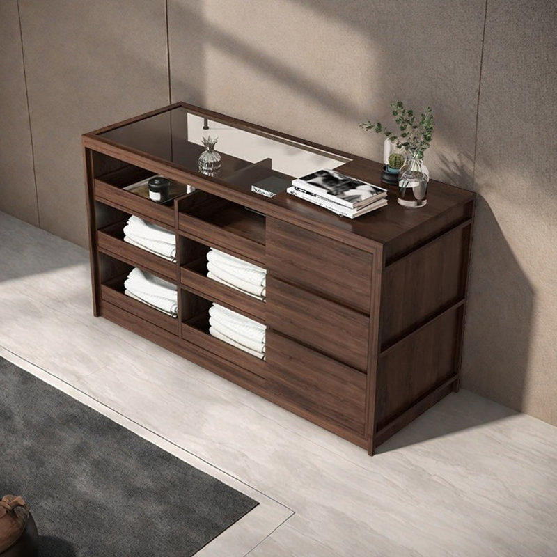 Armoire pour îlot central haut de gamme tendance, H 35,43 po x l 70,86 po x P 23,62 po