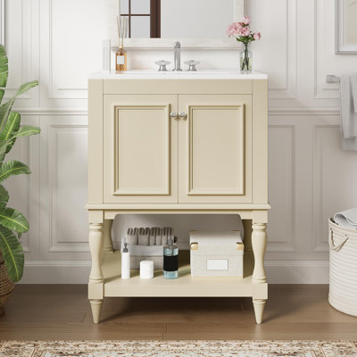 Meuble-lavabo 24 po avec lavabo en céramique