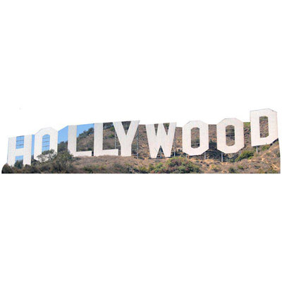 Hollywood Sign Cardboard Standup