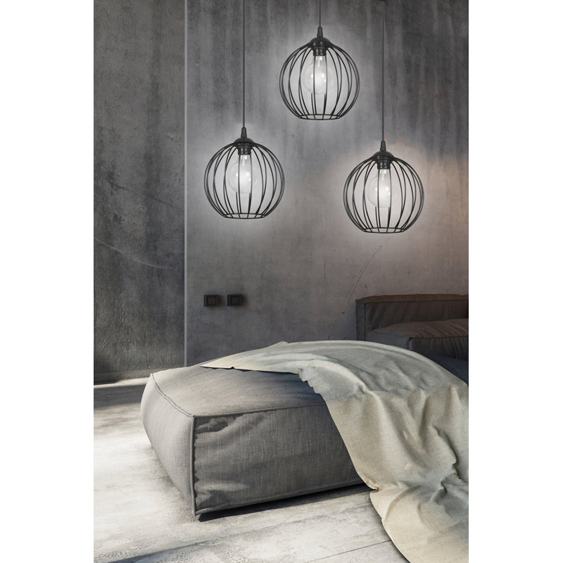 Kilpatrick 3 - Light Geometric Pendant, Black, Black