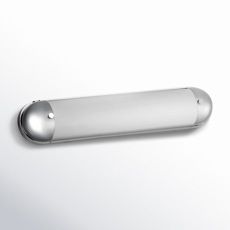 Miraval Single Colorful Dimmable LED Bath Bar, Polished Chrome