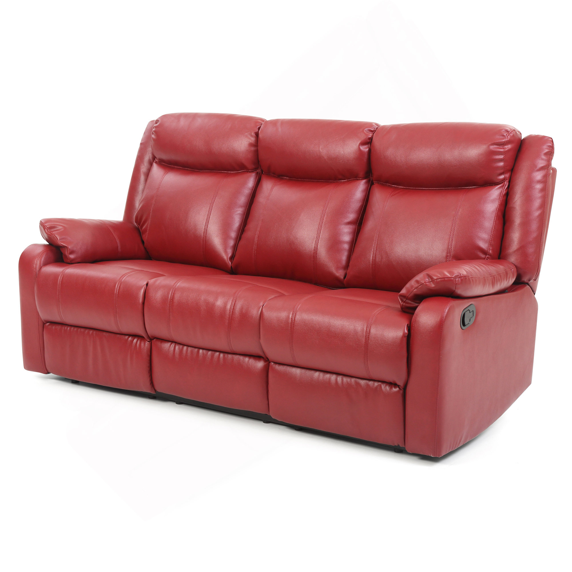 Red Rocking Sofa Corrigan Studio® Stylish Contemporary Red Reclining Sofa | Wayfair
