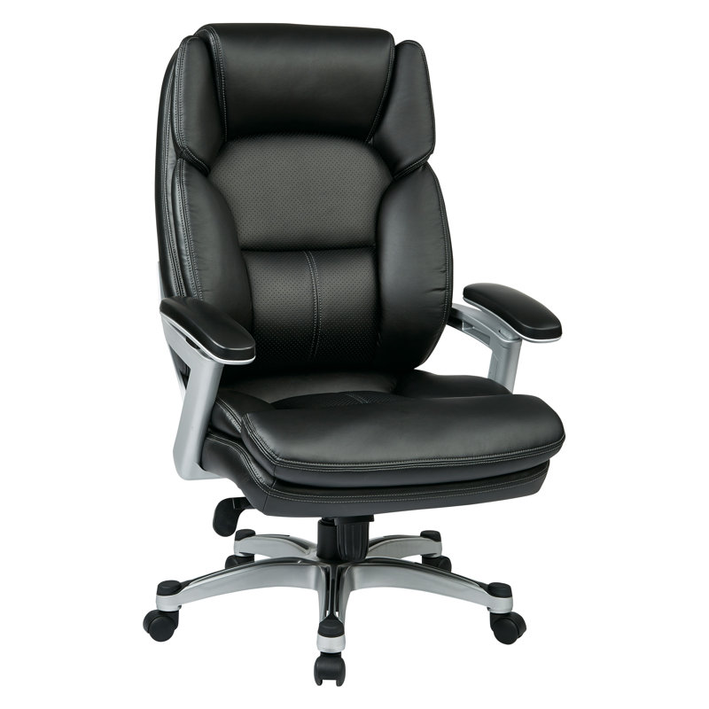 Fauteuil de direction ergonomique Neidig, Noir/argenté