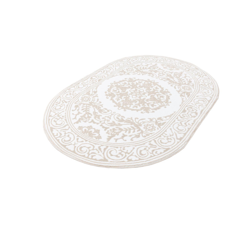 Tapis Charlton Home® Hermitage, Ovale 7 pi x 10 pi