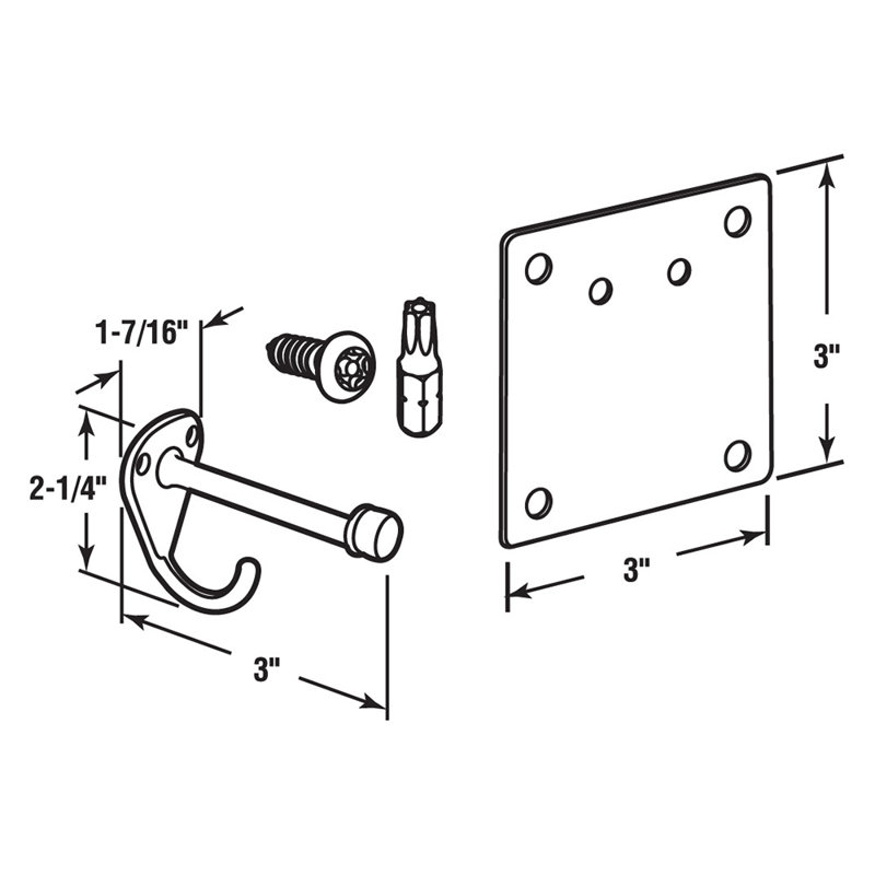 Prime-Line Bumper Hook Repair Kit