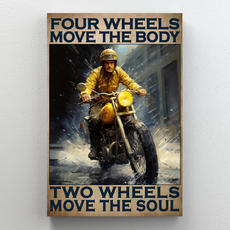 Moteur à deux roues Move The Soul, H 14 po x l 11 po x P 1,25 po