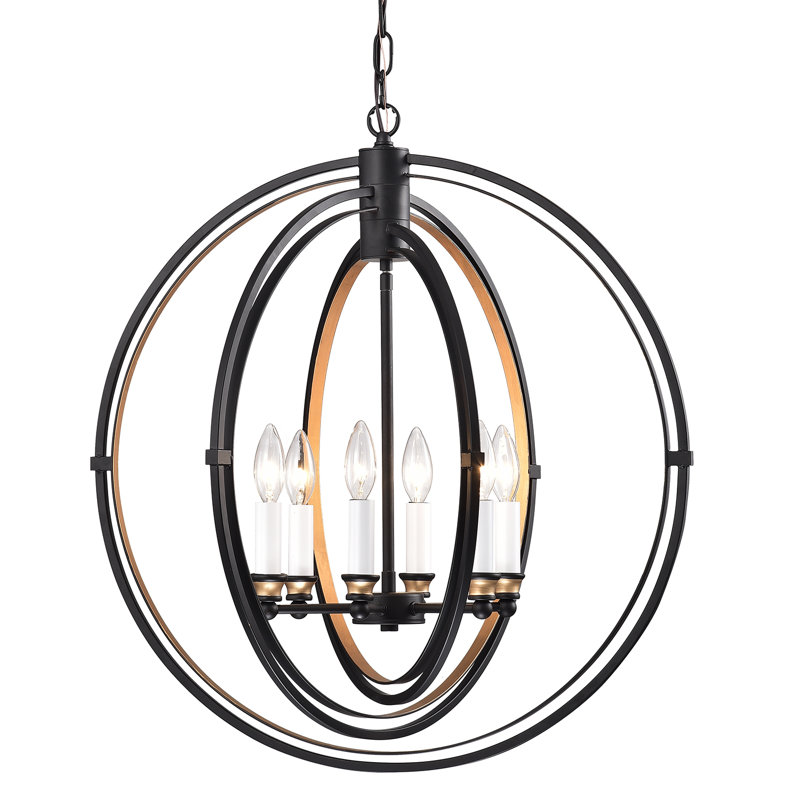 Lustre 6 lumières façon bougie Summersville