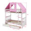 Lit superposé simple en bois avec tente et tiroirs Wetzler Kids-2068367241-2068367242