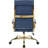 Humairaa Leather Office Chair – Executive Task Chair with Swivel, Adjustable Height & Gold Base for Home Office or Conference Room-325982880