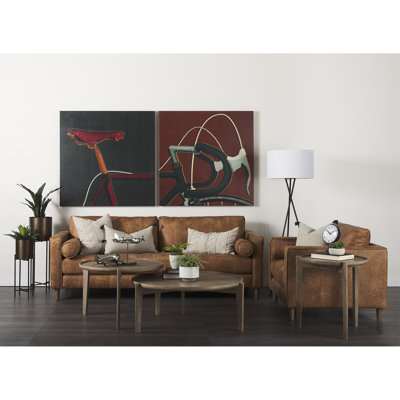 Stephon 2 - Piece Vegan Leather Living Room Set
