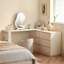 Coiffeuse avec miroir lumineux, 6 tiroirs