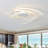 Codie 3- Light 28.3 Inches White Led Semi Flush Mount with Remote Control-2105347340-2017203054