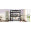 Lit superposé simple en bois d'hévéa simple, avec échelles, lit superposé détachable, double au-dessus d'un lit simple au-dessus d'un lit simple-106847978