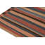 Wool Striped Area Rug in Red/Yellow/Blue