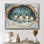 Famille de pingouins dans un paysage d'hiver - Décoration murale pingouin