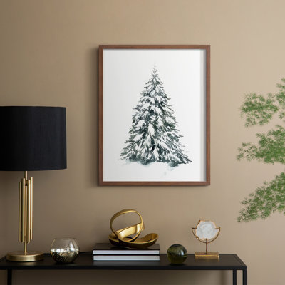 Épinette bleue II, reproduction encadrée - bois massif