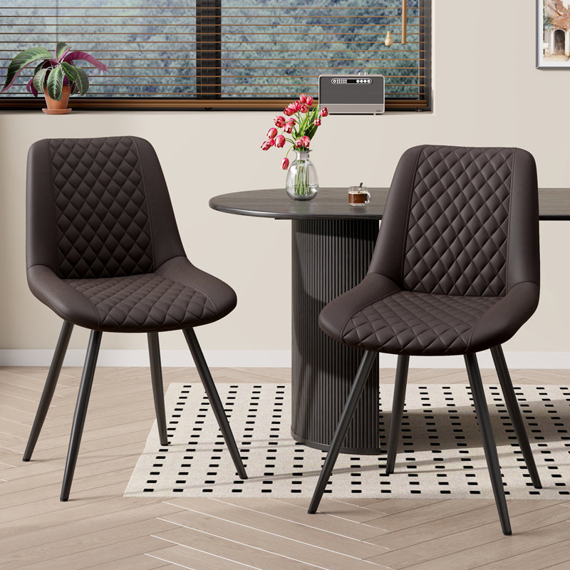 Chaises de salle à manger modernes et minimalistes pour un espace repas chic, Gris foncé