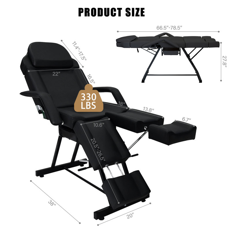 Fauteuil inclinable ergonomique Hazyn, Noir