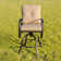 Kain Metal Outdoor 30'' Bar Stool with Cushion