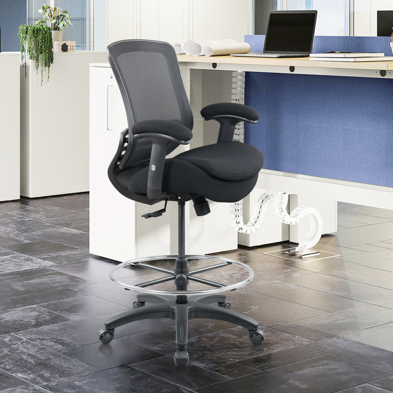 Latitude Run® Kathlynn Fabric Drafting Chair