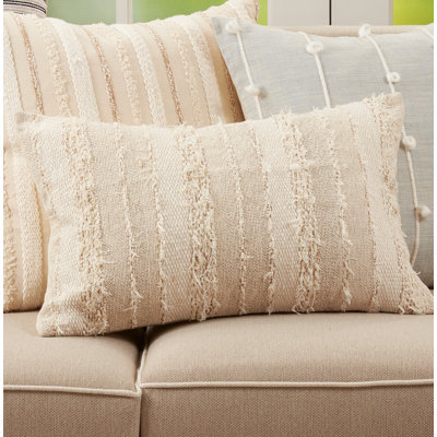 Amorette Collection Appliqued Cotton Pillow Cover