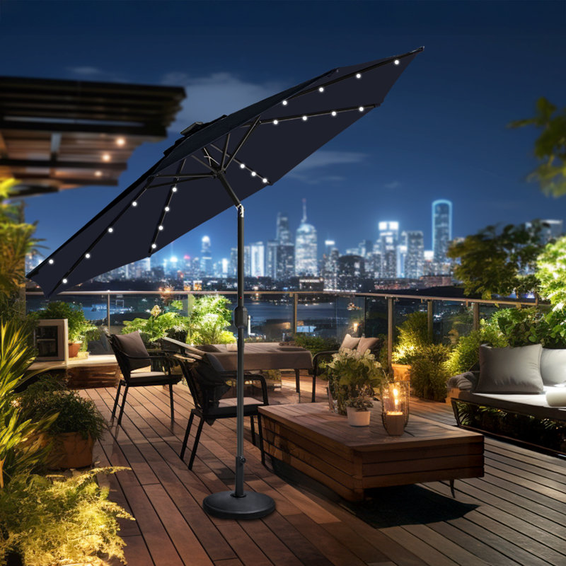 270cm Market Parasol, Black
