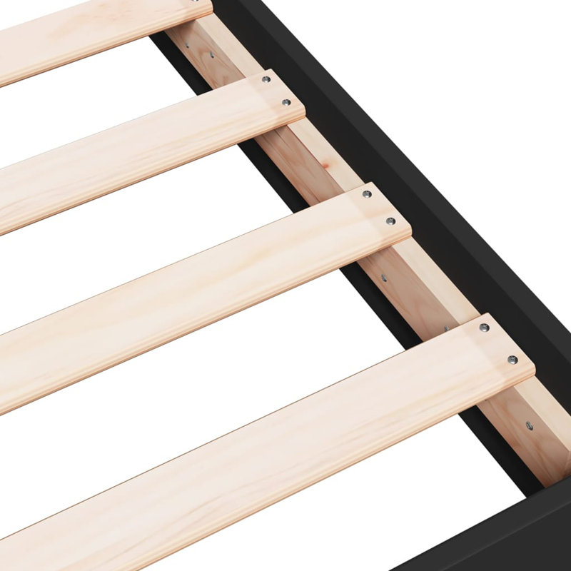 Vidaxl Bed Frame Small Single, Black
