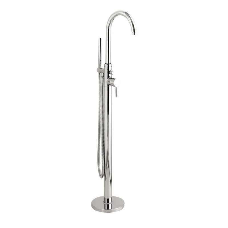 Tec 2 Handle Floor Bath Faucet Bath Filler with Diverter