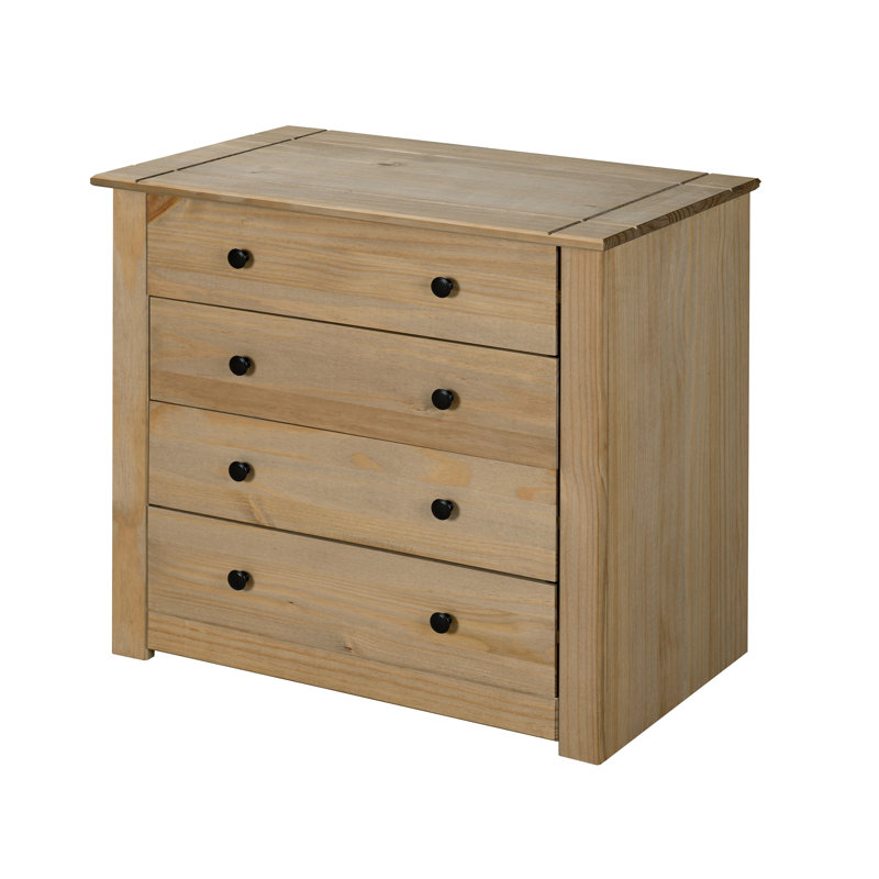 Adelman Solid Wood 80 cm W Chest of 4 Drawers