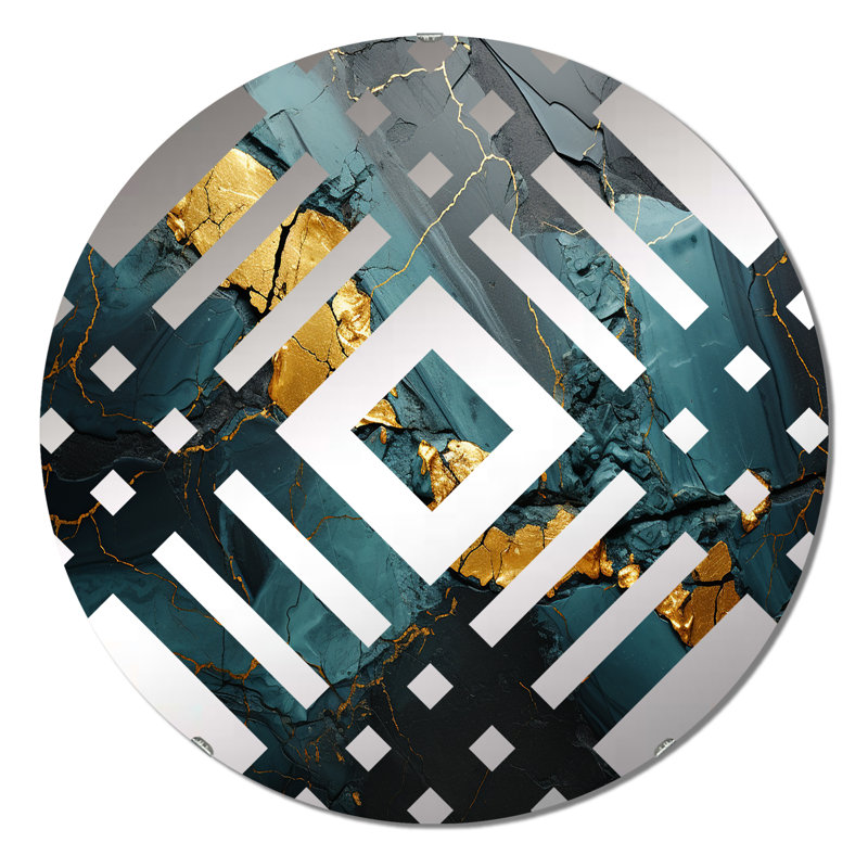 Jaicob - Miroir décoratif diamant, 23,6 po x 23,6 po
