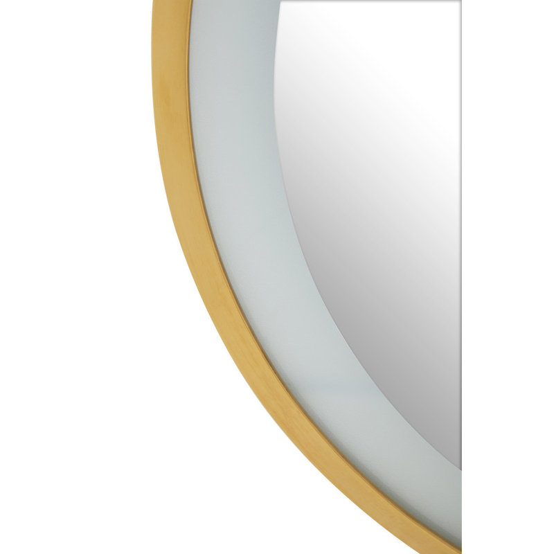 Azleigh Metal Flat Wall Mirror, Gold