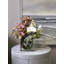Orchid and Calla Lilies in Glass Vase