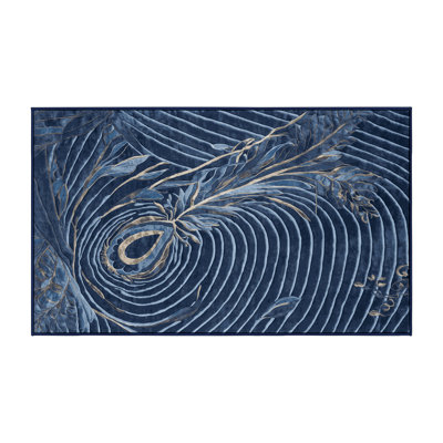 Tapis gris soyeux et moelleux