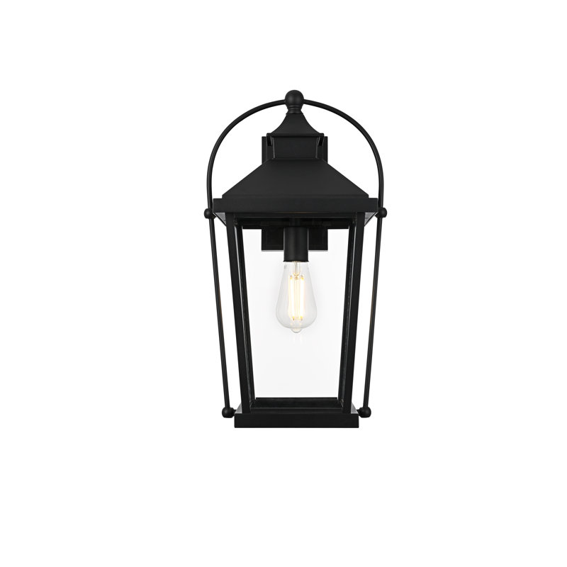 Applique murale d'extérieur noire Allyiah, H 20 po x l 11 po x P 10 po