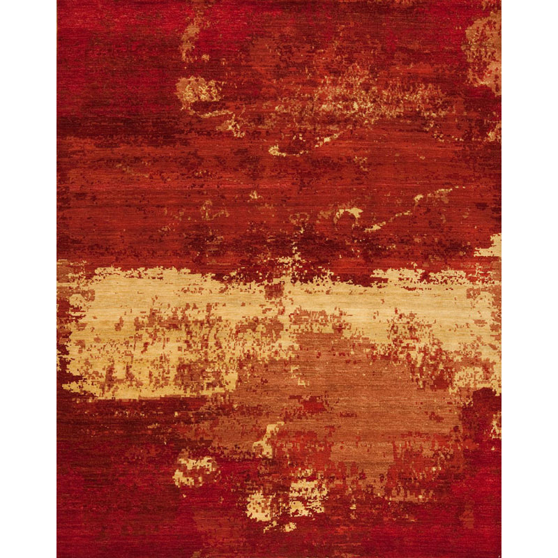 Tapis rectangulaire en laine fantaisiste R, Rectangle 8 pi x 10 pi