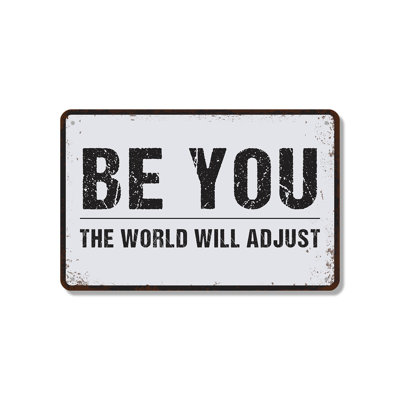 Be You The World Will Ajuster (paquet de 2) en aluminium 7 po x 10 po
