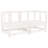  Garden Lounge Set White Solid Pine Wood Large Modular