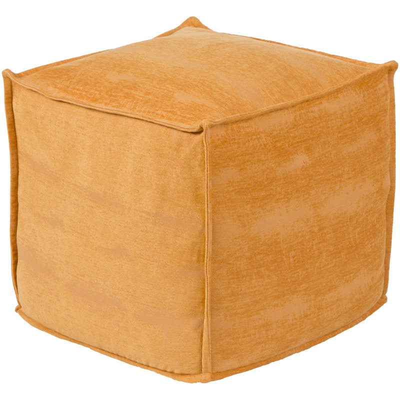 Schmidt Upholstered Pouf, Saffron
