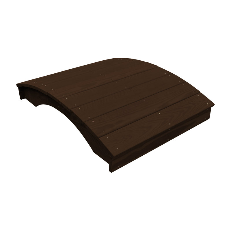 Plank Garden Bridge, Noyer, H 10 po x l 48 po x P 36 po