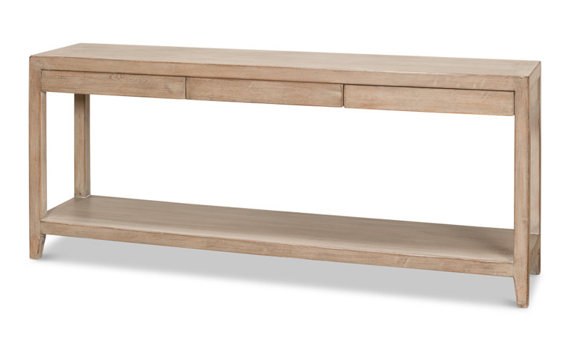 Anton 72'' W Solid Wood Console Table, Tan