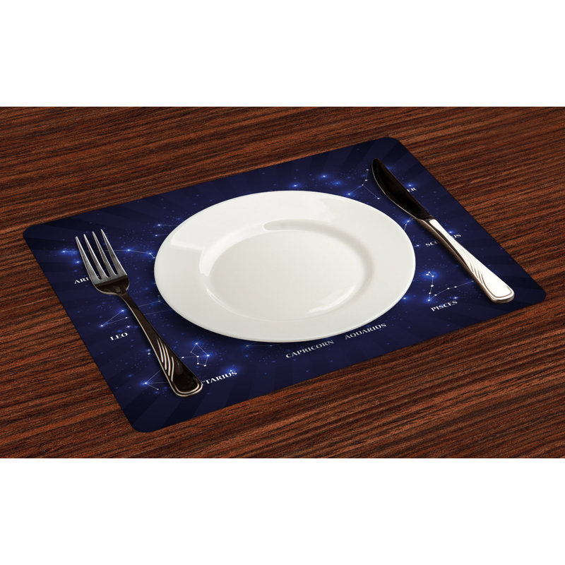 Polyester Abstract Rectangle Placemat