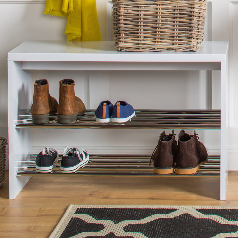 Giasa Storage Bench, White
