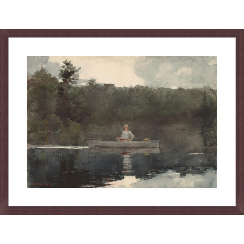 The Lone Fisherman by Winslow Homer -Framed Giclee Print, H 22,44 po x l 29,5 po