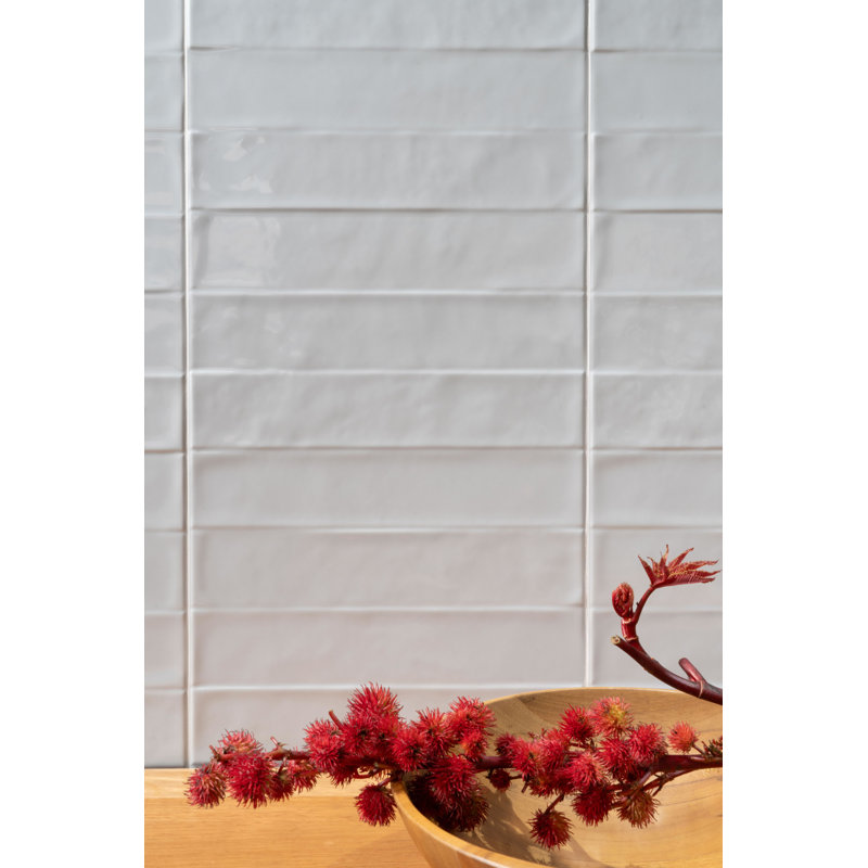 Radiant 12" X 36" Ceramic Wall Tile, White
