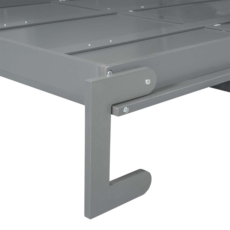 Lit escamotable multifonctionnel avec canapé et rangement, conception compacte pour petits appartements et studios