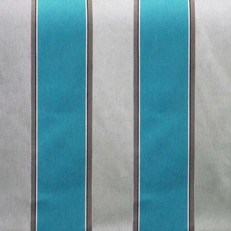 Armin Fabric | Striped Linen Look Fabric | Drapery & Curtain Fabric and Upholstery Fabric, Glacier