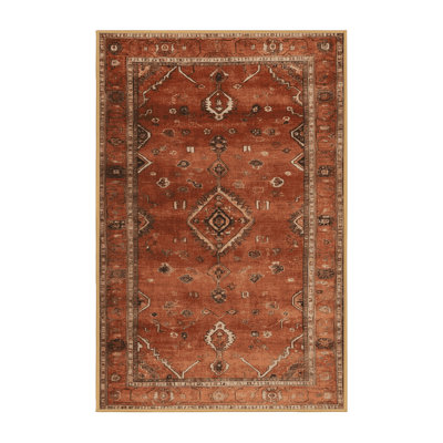 Tapis brun lavable à la machine