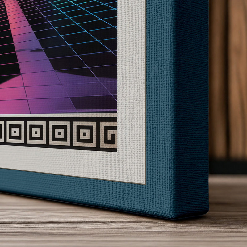 Print, 30x20 - 76.2 x 50.8 cm, Teal Border